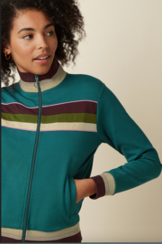 King Louie -Colorblock Coljack Daytona Sweat -Spruced Green