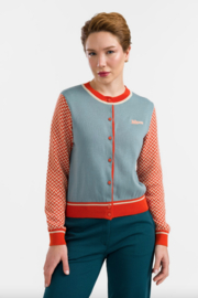 LaLamour-Knitwear Cardigan Flowers