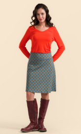 LaLamour-Esmée Skirt -Jungle Green Flower