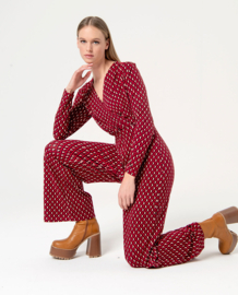 Surkana Crossover Jumpsuit Red 554MEVI818