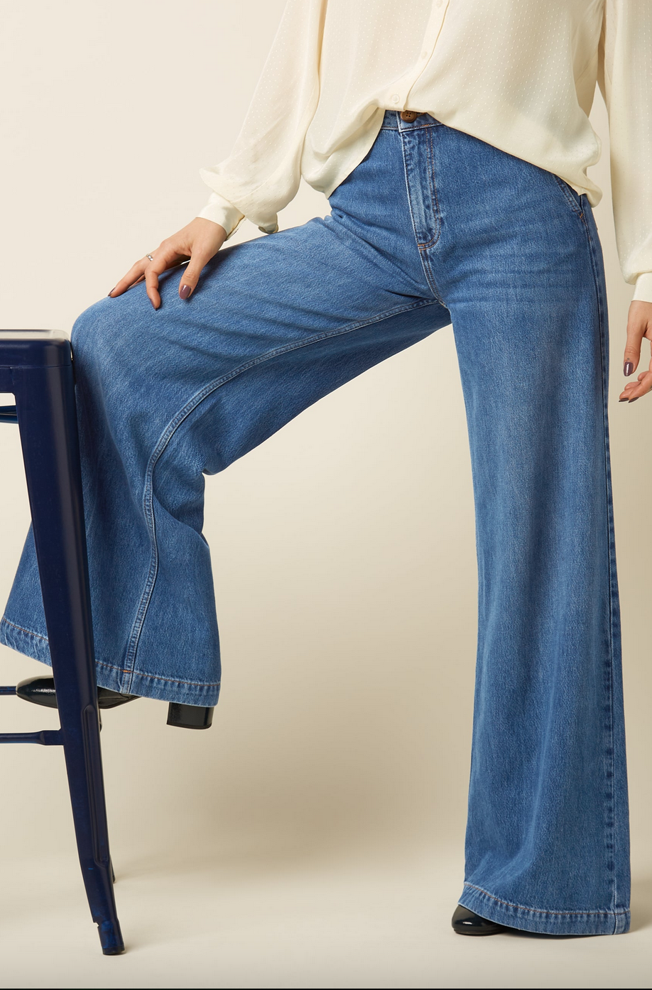 King Louie Peppa Pants Stone Denim-Blue Tint