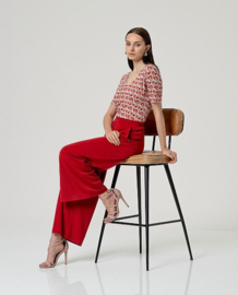 Surkana  Wide Pants-Red  -516HIRO515