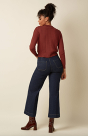King Louie  Sofie Cardi Match Knit- Spicy Brown