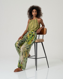 Surkana  Wide Leg Pants-Green  526MIZY524