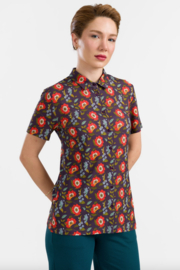 LaLamour-Sill Blouse-Purple Poppy