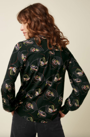 King Louie Maisie Blouse Dolly-Black