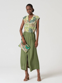 Surkana  Short Sleeve Shirt- Green 525ORBU123