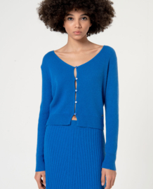 Surkana Cardigan Short V- neck Blue 554NELI334