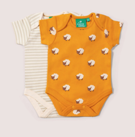 Little Green Radicals- Counting Sheep Organic romper set