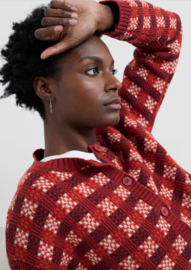 Seasalt Kensa Cardigan-Circlet Deep Rust Chalk