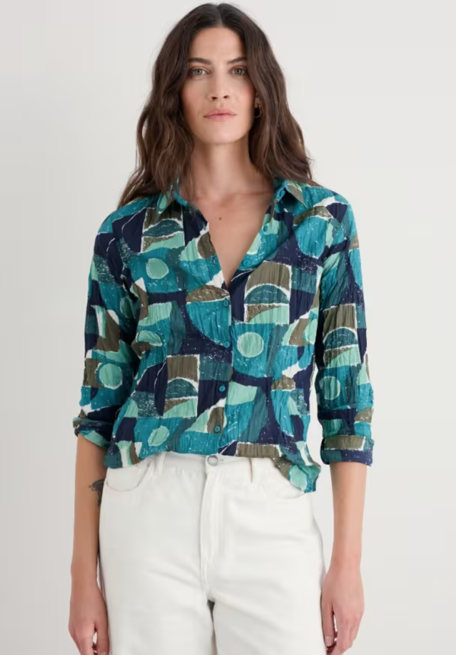 Seasalt  Larissa Shirt -Penwith Abstract Emulsion