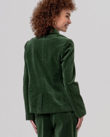 Surkana  Blazer With Printed Lining-Khaki 556TASS326