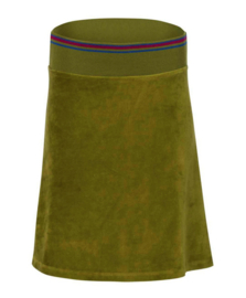 LaLamour-Esmée Skirt Velour-Sphagnum