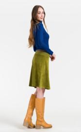 LaLamour-Esmée Skirt Velour-Sphagnum
