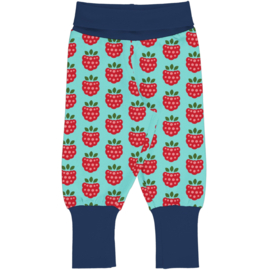 Maxomorra pants rib Raspberry