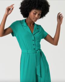 Surkana  Long Short Sleeve Jumpsuit-Emerald  515LIMA811