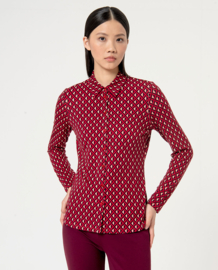 Surkana Fitted Shirt Longsleeves Red 554MEVI113