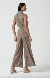 Surkana  Loose Pants With Front Pleat-Turquoise 525RYON515