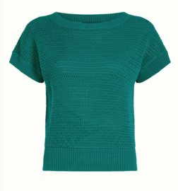 King Louie Boatneck Top Soleil-Panderosa Green