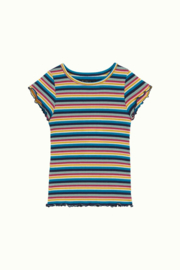 Petit Louie  Frilly tee daydream stripe