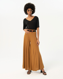 Surkana Long Palazzo Trousers Camel 524NAWI514