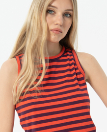 Surkana Sleeveless Striped T-shirt  Granate 524FUSI011