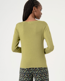 Surkana Pullover round neckline  Khaki 554NEBA233