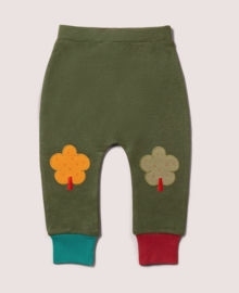 Little Green Radicals- Broek Woodland Green Leaf  knee patch