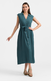 LaLamour-Nikki Dress-Crincle Petrol