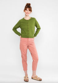 Blutsgeschwister Cardigan-Sweet Knit-Green Kiwifruit