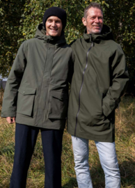 Danefae -Danenorthsea Rain parka Dark Army