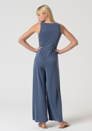 Surkana  Strap Jumpsuit-With Buttons-Indigo  525LIXX818