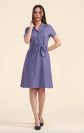 LaLamour-Monique Dress-Small Blue Flower