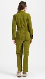 LaLamour-Ginger jumpsuit Rib Velour- Sphagnum