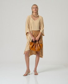 Surkana Pleated Shorts-Camel  526MIKA522