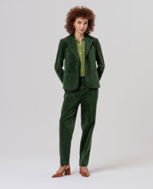Surkana  Blazer With Printed Lining-Khaki 556TASS326