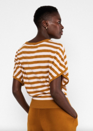 Blutsgeschwister Knitted Top-Picnic Friend-Stripe Brown