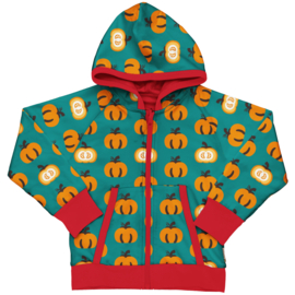 Maxomorra cardigan reversible Garden Pumpkin