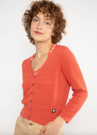 Blutsgeschwister Cardigan-Sweet Petite-Terra-Cotta Crimson Red