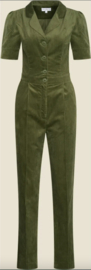 Very Cherry - Classic Jumpsuit Corduroy Green
