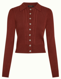 King Louie  Sofie Cardi Match Knit- Spicy Brown