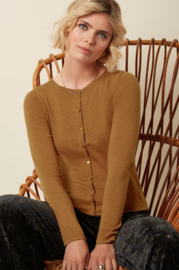 King Louie  Cardi roundneck Cocoon - Maple Orange