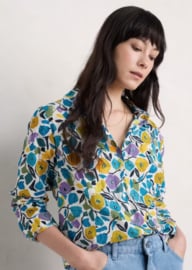 Seasalt  Larissa Shirt -Zennor Blooms Chalk