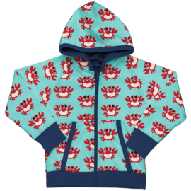 Maxomorra cardigan reversible Crab