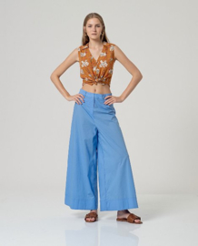 Surkana  Sleeveless Shirt-Camel 526KIBA124