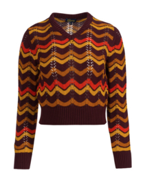 LaLamour-Knitwear Sweater- Zigzag