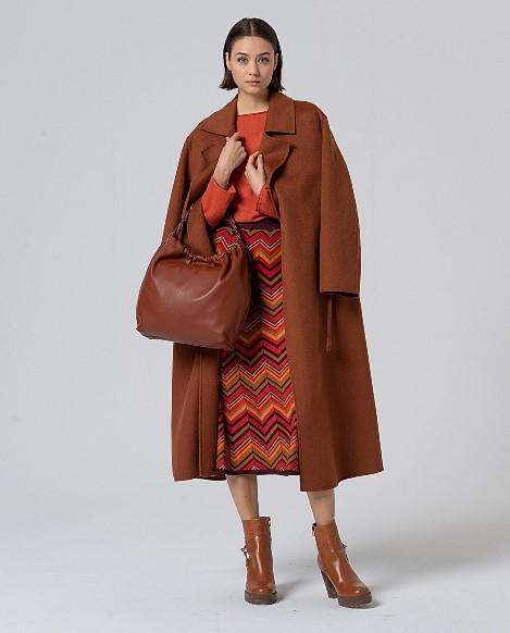Surkana  Zig-zag Knit Midi Skirt  565NIUX634