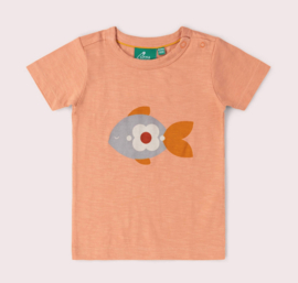 Little Green Radicals- Little Fish  Short Sleeve Popper T-shirt