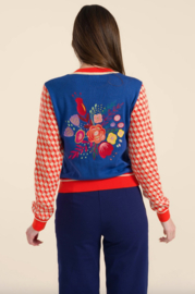 LaLamour-Knitted cardigan long sleeve Knitwear Dazzling Blue