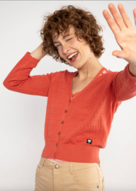 Blutsgeschwister Cardigan-Sweet Petite-Terra-Cotta Crimson Red